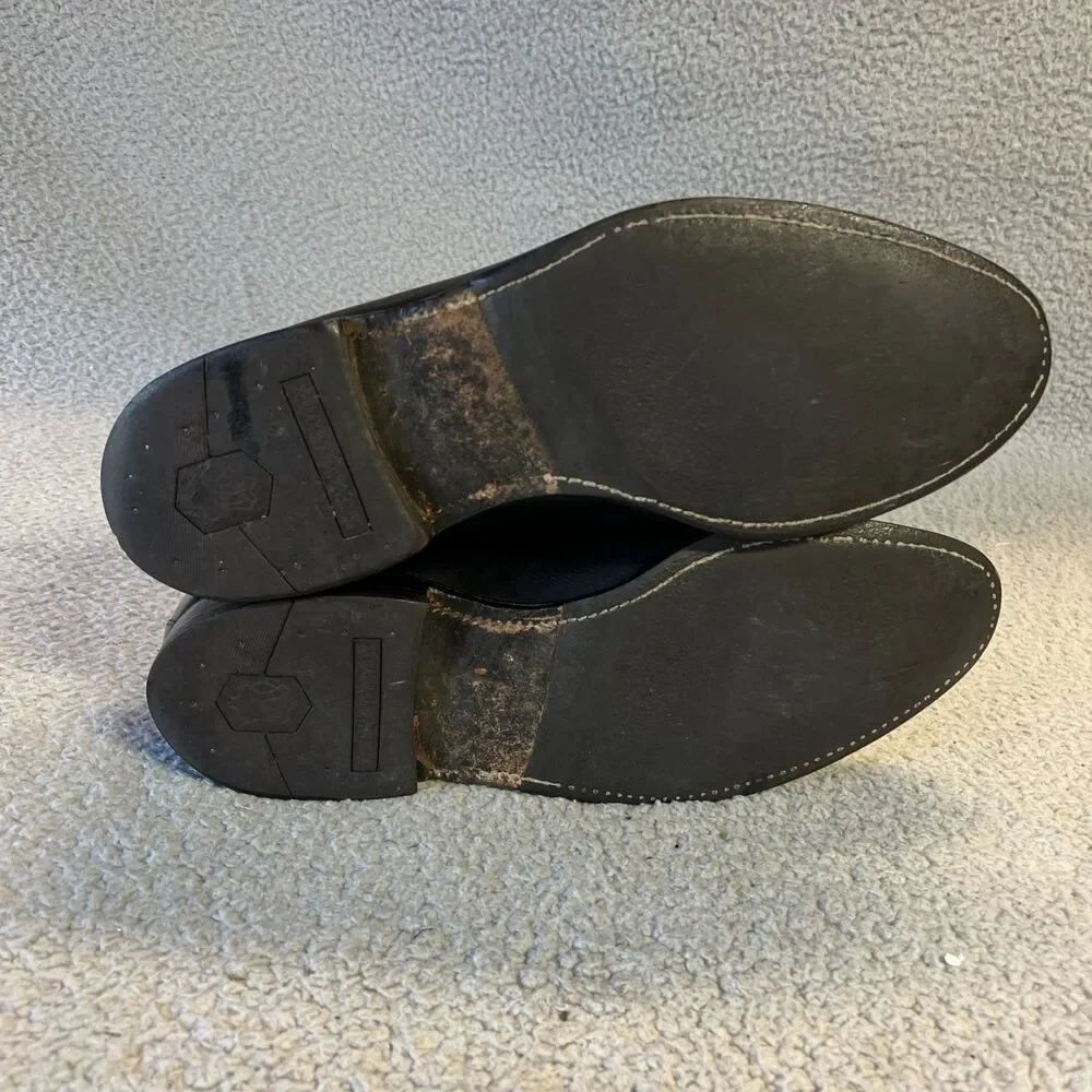 Allen Edmonds Dress Shoes Mens 10.5 D Black Manchester Tassel Loafers 8507